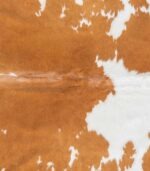 Brazilian Brown and White Cowhide Rug Size 7'9 L x 6'6 W 9070 - Image 3