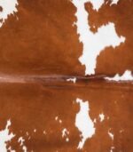 Brazilian Brown and White Cowhide Rug Size 7'11 L x 6'4 W 8976 - Image 3