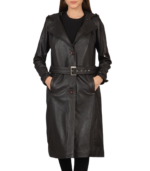 Fixon Hooded Brown Trench Coat - Image 6
