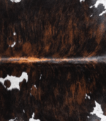 Brazilian Dark Tricolor Cowhide Rug Size 6'9 L x 6'0 W 9291 - Image 3