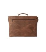 The Cristoph Vintage Tan Leather Messenger Bag - Image 3