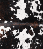 Dark Tricolor Cowhide Rug Size 8'1 L x 5'9 W 9390 - Image 3