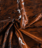 Tricolor Brindle Mix Cowhide Rug Size 6'8 L x 6'4 W 8256 - Image 3