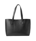 Black Leather Tote Bag - Linnea - Image 2