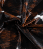 Tricolor Brindle Mix Cowhide Rug Size 7'3 L x 6'8 W 8268 - Image 3