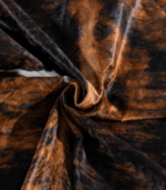 Tricolor Brindle Mix Cowhide Rug Size 7'4 L x 6'10 W 8166 - Image 3
