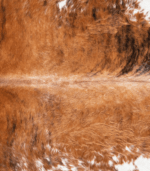 Tricolor Brindle Mix Cowhide Rug Size 7'5 L x 6'7 W 9274 - Image 3