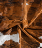 Tricolor Brindle Mix Cowhide Rug Size 7'6 L x 6'0 W 8258 - Image 3