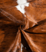 Tricolor Brindle Mix Cowhide Rug Size 7'7 L x 6'8 W 8174 - Image 3