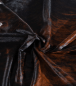 Tricolor Brindle Mix Cowhide Rug Size 7'10 L x 6'9 W 8206 - Image 3
