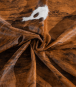 Tricolor Brindle Mix Cowhide Rug Size 8'4 L x 6'5 W 8273 - Image 3