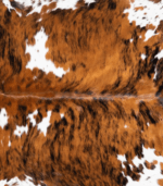 Tricolor Cowhide Rug Size 6'10 L x 6'9 W 9269 - Image 3