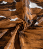 Tricolor Cowhide Rug Size 6'11 L x 6'11 W 8170 - Image 2