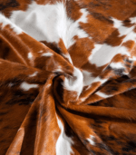Tricolor Cowhide Rug Size 7'4 L x 6'9 W 8140 - Image 3
