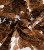 Tricolor Cowhide Rug Size 7'4 L x 6'9 W 8235 - Image 3