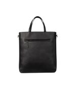 The Poet Black Leather Tote Bag - Image 3