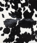 Black and White Cowhide Rug Size 7'9 L x 7'4 W 9322 - Image 3