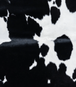 Brazilian Black and White Cowhide Rug Size 6'7 L x 5'4 W 7498 - Image 3