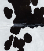 Brazilian Black and White Cowhide Rug Size 6'10 L x 6'3 W 7495 - Image 3