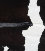 Brazilian Black and White Cowhide Rug Size 7'1 L x 5'4 W 7712 - Image 3