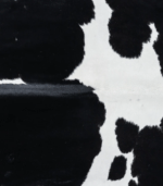 Brazilian Black and White Cowhide Rug Size 7'5 L x 5'10 W 7711 - Image 3