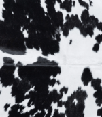 Brazilian Black and White Cowhide Rug Size 7'5 L x 6'0 W 7736 - Image 3