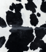Brazilian Black and White Cowhide Rug Size 7'5 L x 6'5 W 7650 - Image 3