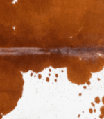 Brazilian Brown and White Cowhide Rug Size 7'3 L x 6'4 W 8315 - Image 3