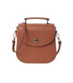 The Sandra Brown Leather Saddle Bag - Image 2