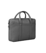 The Captain Grey Leather Briefcase - Image 3