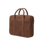 The Captain Vintage Tan Brown Leather Briefcase - Image 3