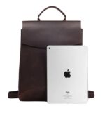 The Gyda Backpack Vintage Leather Travel Backpack - Image 3