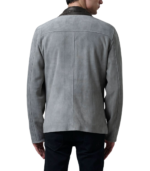 Henrik Grey Suede Cafe Racer - Image 3