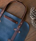 Full Grain Leather Wood Log Carrier - Image 3