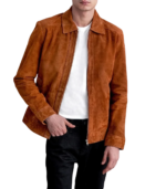 Inferno Brown Suede Leather Jacket - Image 3