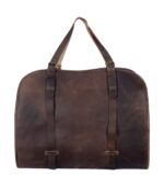 Leather Firewood Carrier with Adjustable Handles - Image 3