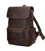The Helka Backpack Genuine Vintage Leather Backpack - Image 2