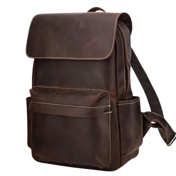 Genuine Vintage Leather Backpack - Helka