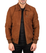 Tomchi Tan Suede Leather Jacket - Image 3