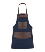 Leather Blue Canvas Apron - Image 3