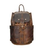 The Olaf Rucksack Vintage Leather Travel Backpack - Image 4