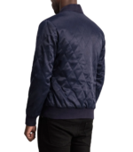 Danson Quilted Blue Varsity Jacket - Image 4