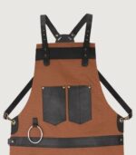 The West Midlands Brown Canvas Crossbody BBQ Apron - Image 4