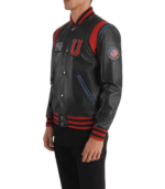 Liberte USA Black Leather Varsity Jacket - Image 4