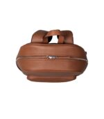 The Philos Brown Leather Backpack - Image 5