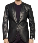 Men's Real Lambskin Leather Blazer - Image 4