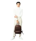 The Philos Vintage Brown Leather Backpack - Image 4
