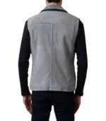 Men's Grey Suede Vest – Erlend - Image 4