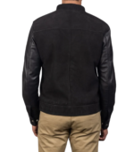 Blain Black Hybrid Bomber Jacket - Image 4