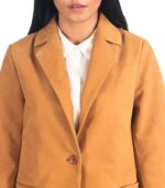 Norma Brown Nubuck Blazer - Image 4